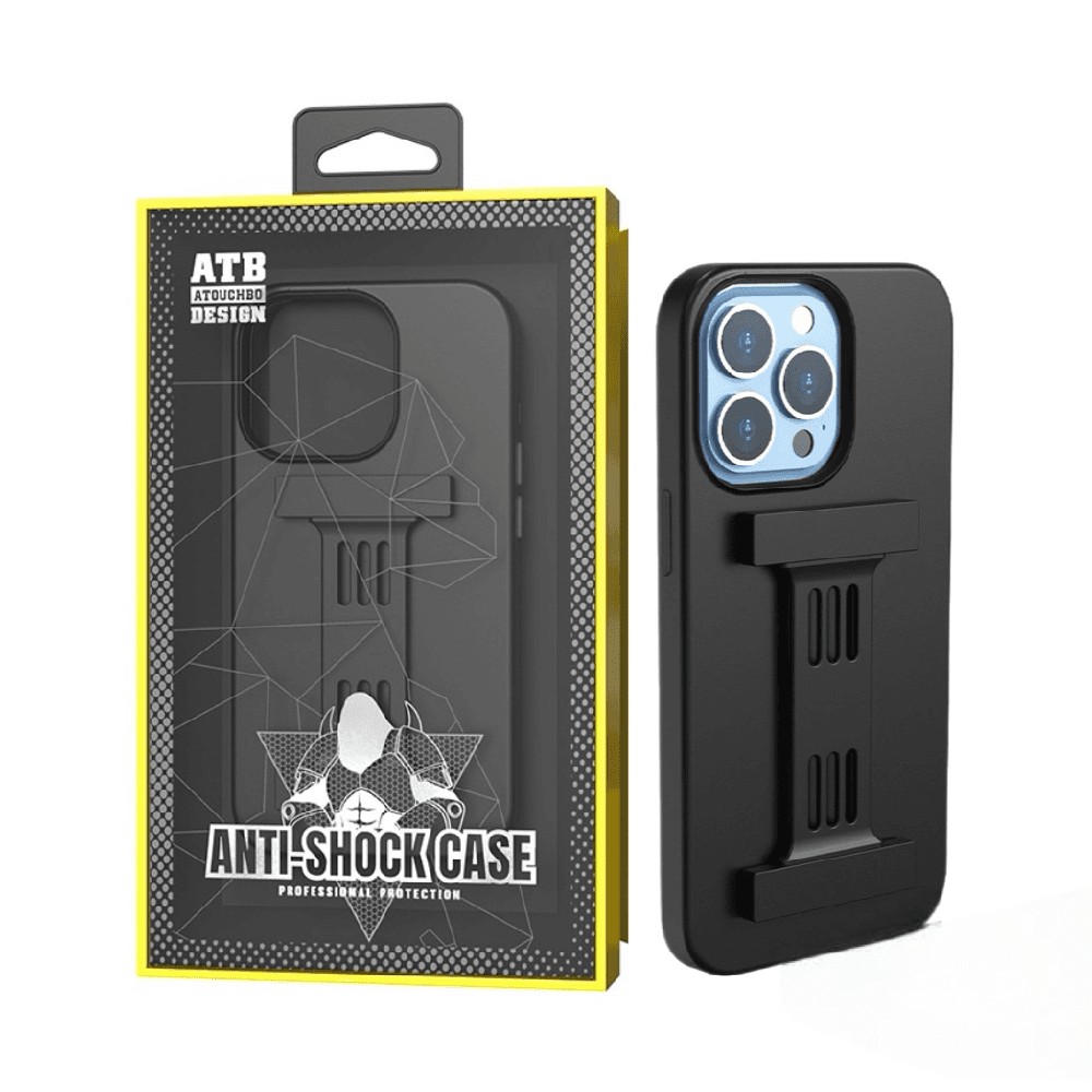 Atb Black Silicone Case With Magnetic Grip- Iphone 13 Pro