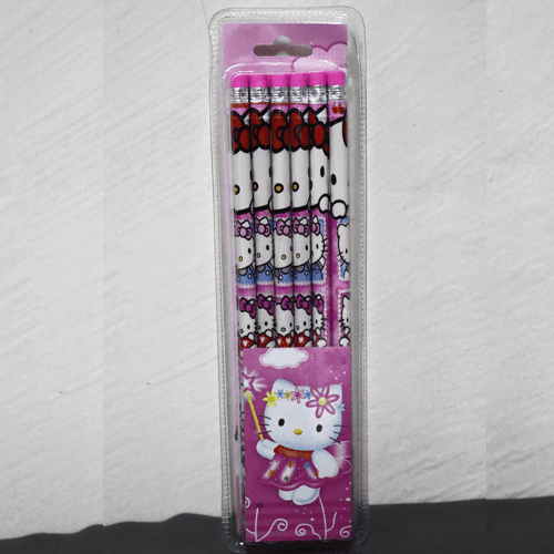 Pencils with cartoon characters design for children 2