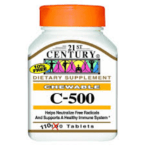 21St Century Vitamin C 500 Mg Chewable 110 Tablets 00W3