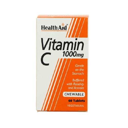 Health Aid Vitamin C 1000Mg Chewable Tablets 60'S   (Buy 2 Get 1 Free)