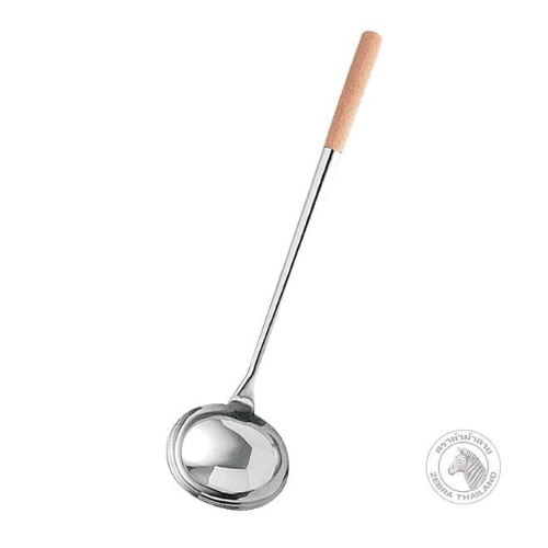 Zebra Chinese Ladle 55" Teakwood Handle