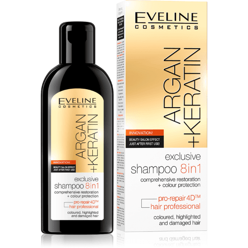 Eveline Argan & Keratin 8In1 Shampoo - 150Ml 