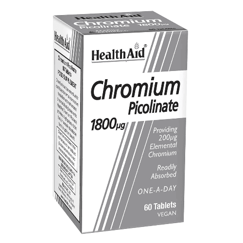 Healthaid Chromium Picolinate 200Ug 60 Tablets