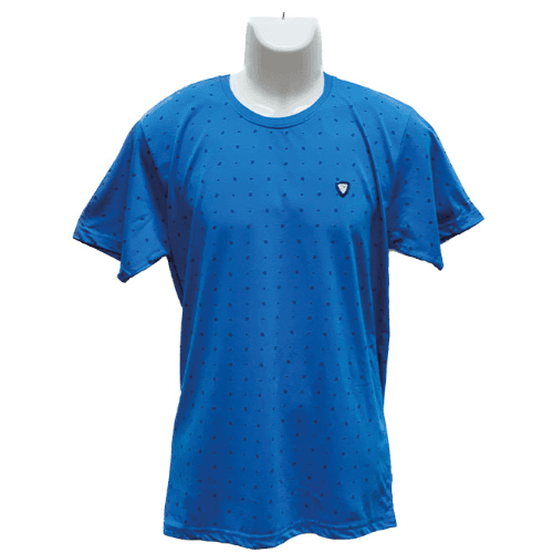 Gdk Round Neck Patterned T Shirt Xxl Light Purple Mcin55E (Buy 1 Get 1 Free)