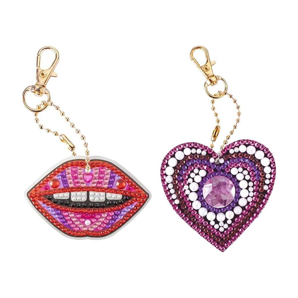 Grafix Besties Diy Diamond Painting Keyring (Assorted)