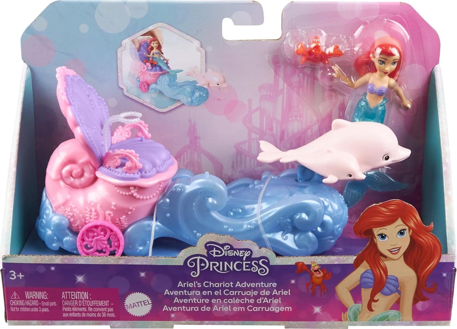 Disney Princess Ariel’S Stacking Castle Doll House With Doll