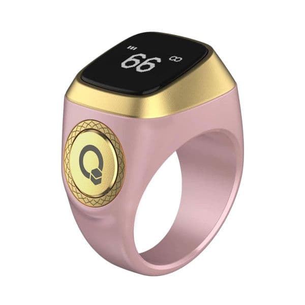 Iqibla Zikr Ring - Model E01 - 18Mm - Pink