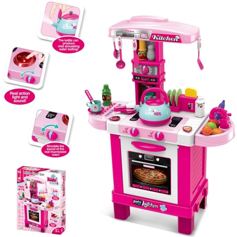 Tp Toys Kitchen Set With Sound And Light - Pink