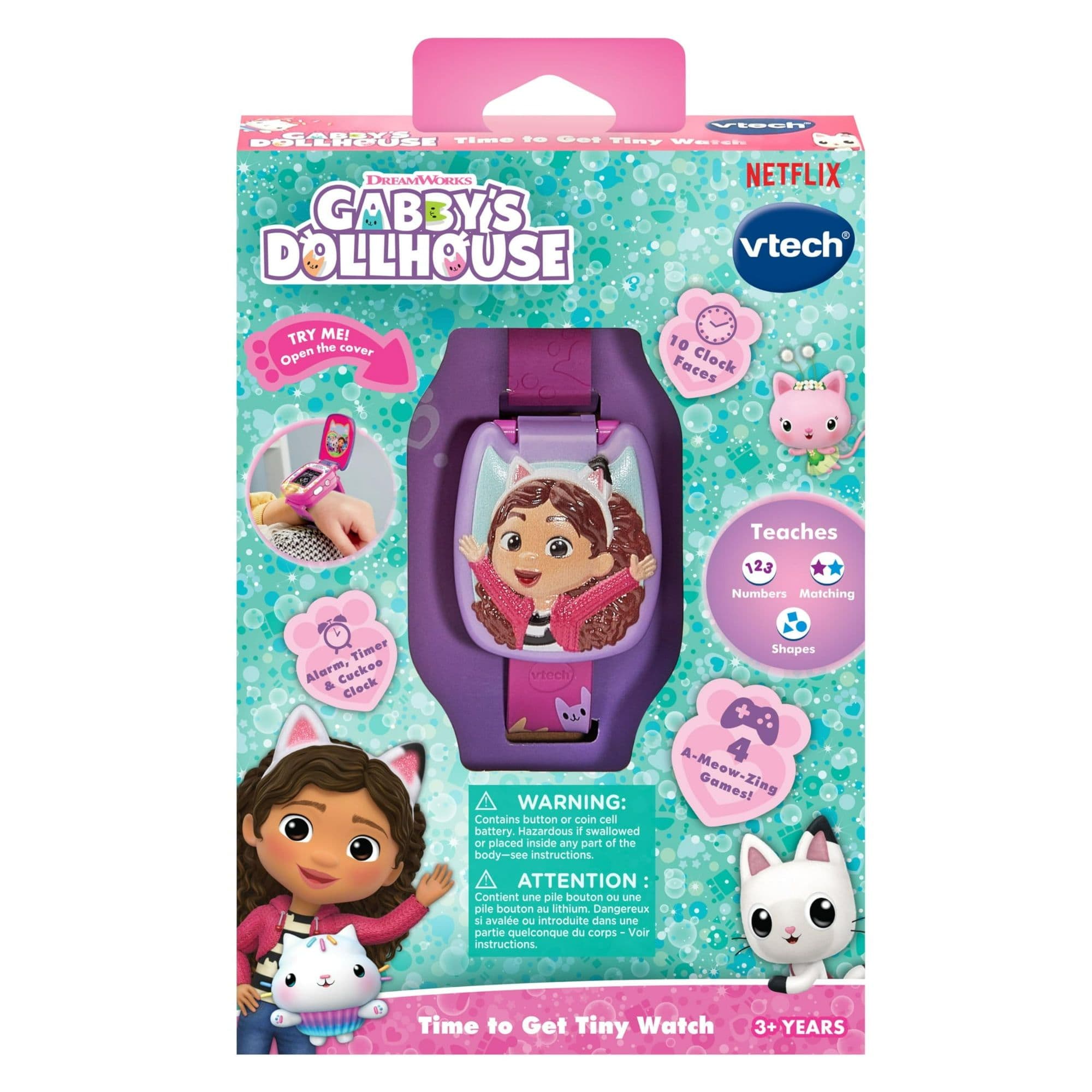Vtech Gabby'S Dollhouse Time To Get Tiny Watch
