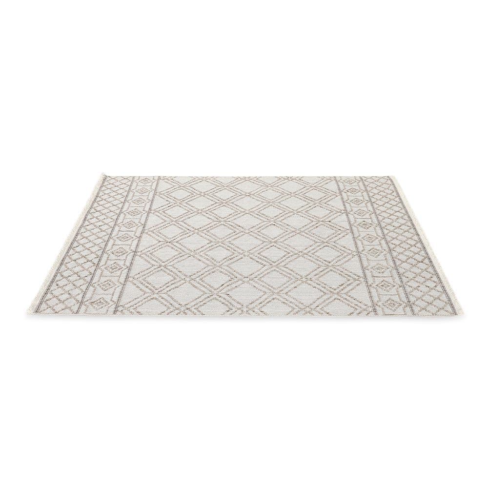 Agra Carpet, White & Beige - 240X320 Cm