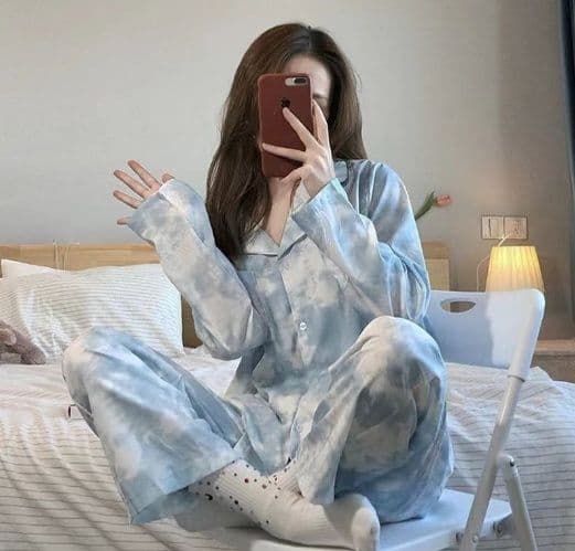 Sp&City Cartoon Cute Patterned Cotton Long Sleeve Pajamas Suit 2534