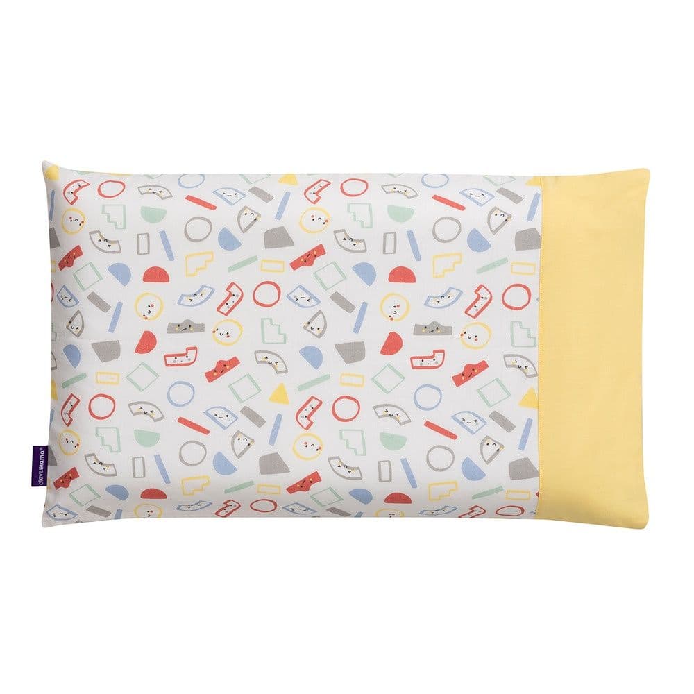 Clevamama Clevafoam Toddler Pillow Case (Grey/Yellow)