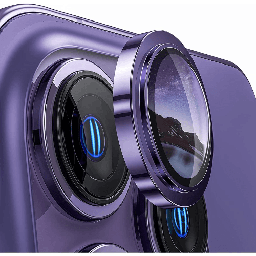 Bodyguardz Anti-Glare Camera Glass Protector For Iphone 14 Pro / 14 Pro Max Purple Colour