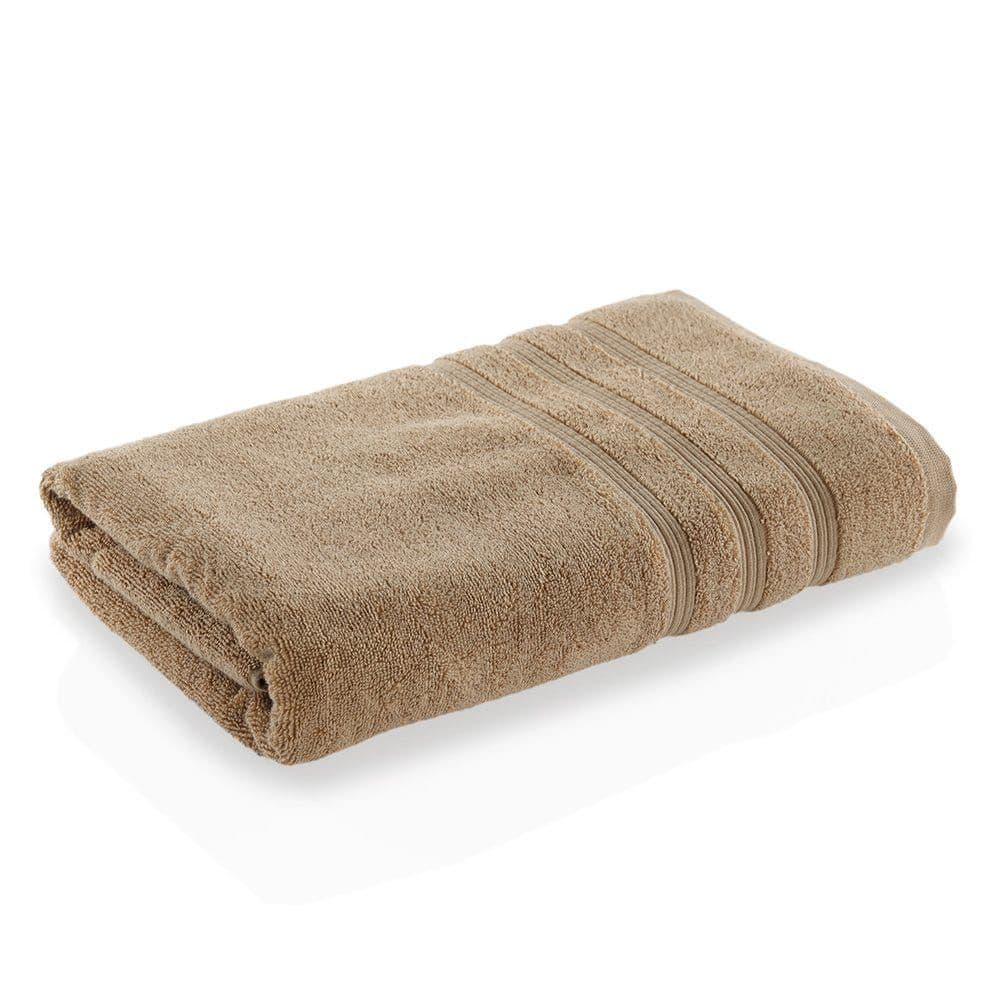 Ritzy Cotton Bath Sheet, Beige - 70 X 140 Cms