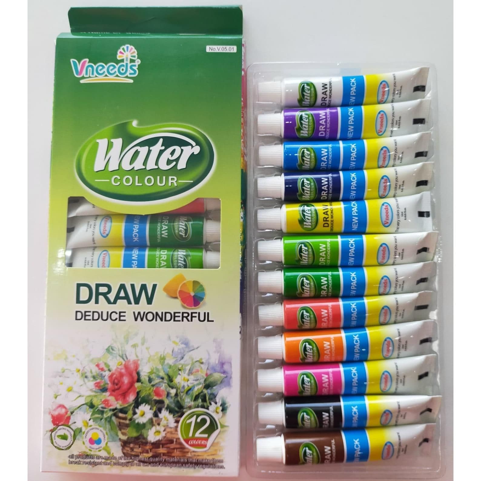 Water Color Tube 12 Pcs Set
