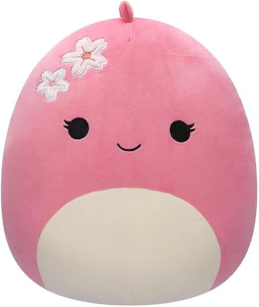 Squishmallows 12Inch Moira Pink Dinosaur With Sakura Flowers Plush
