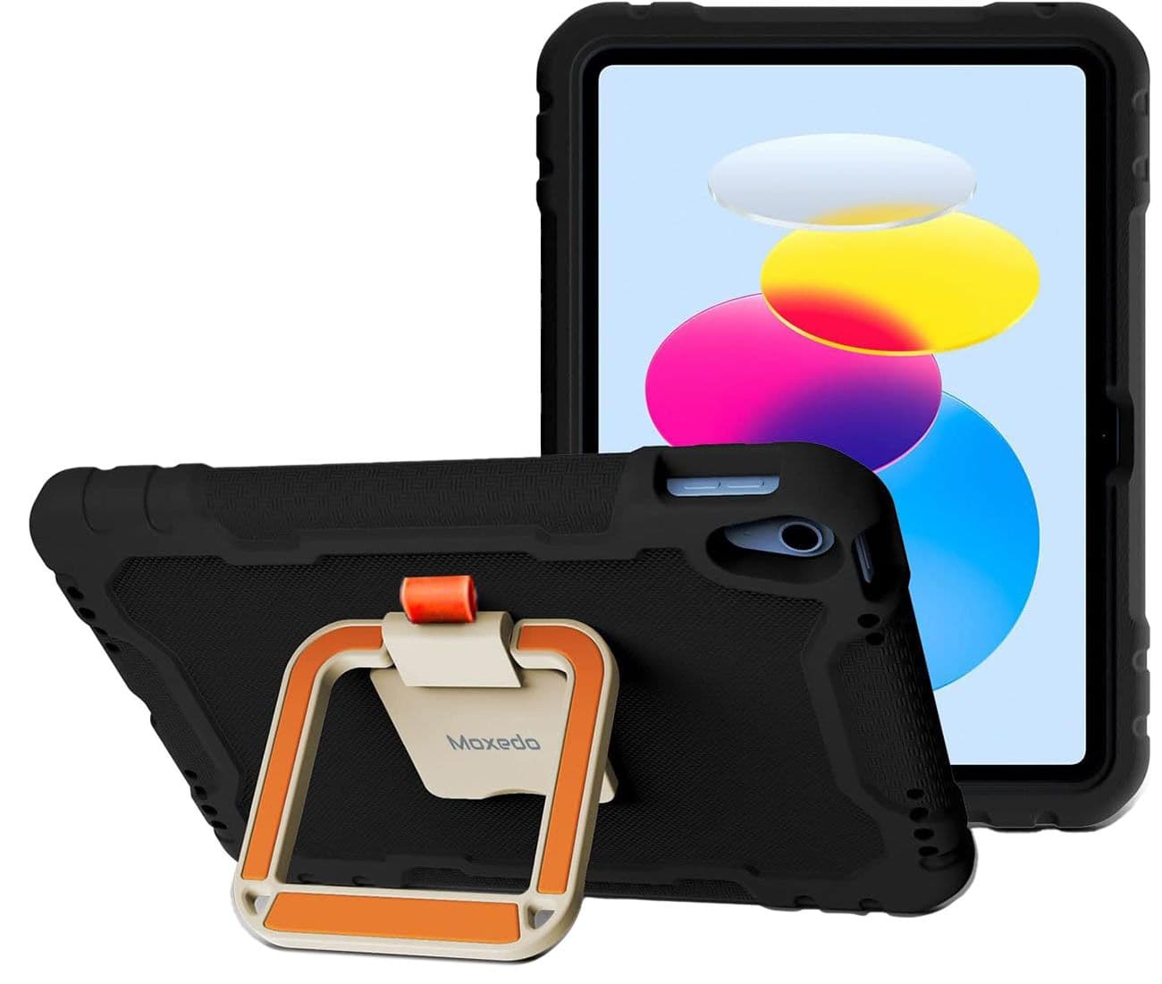 Moxedo Ipad 10.9-Inch (10Th Gen) Kids Case / With Apple Pencil Slot / Built-In Stand / Black
