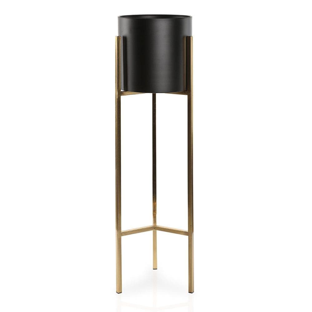Planter With Stand, Copper & Black - Small