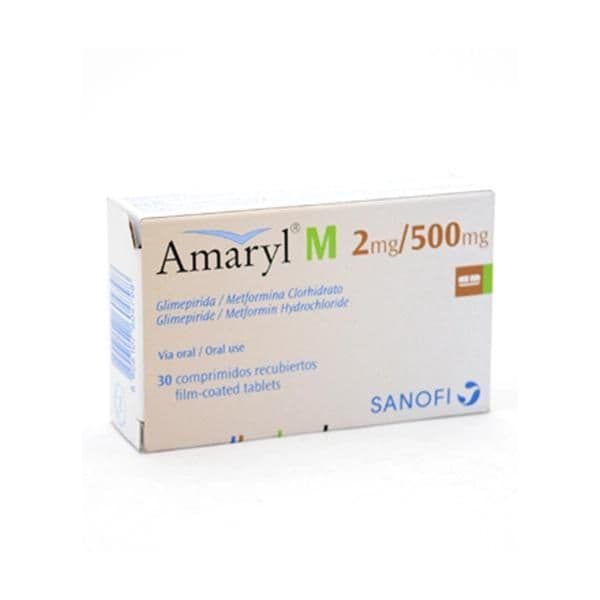 Amaryl M 2Mg/500Mg Tablet 30'S