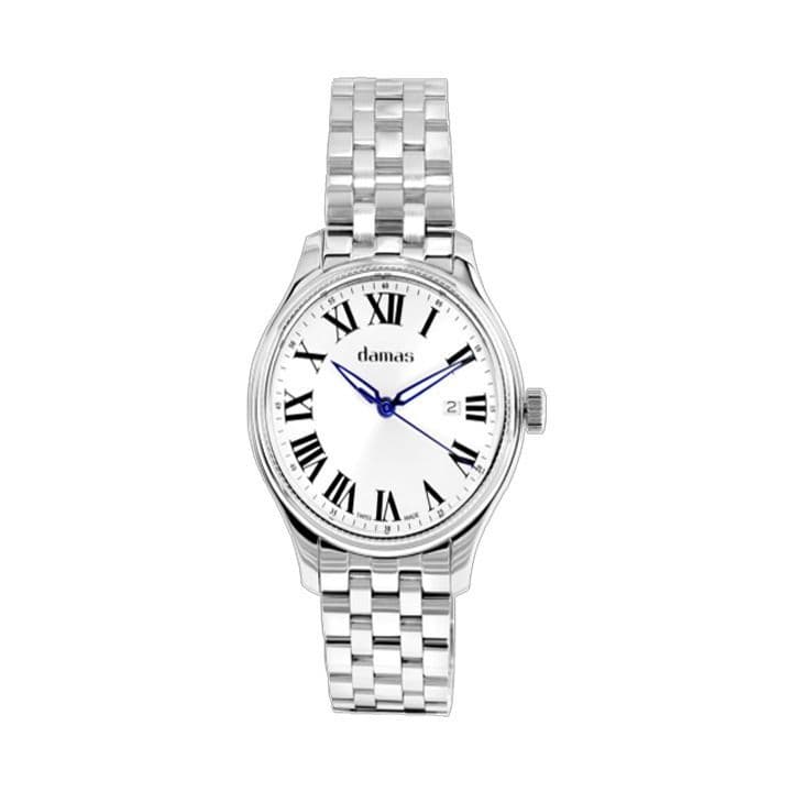 Damas 32 Mm Ladies Steel Quartz Watch With Steel Bracelet Dsp-Q32-Wt-Ss-4W52