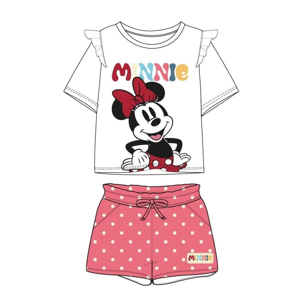 Cerda 2 Piece Set French Terry Minnie Mouse / 2 To 6 Years (100% Cotton French Terry 220 Gsm)