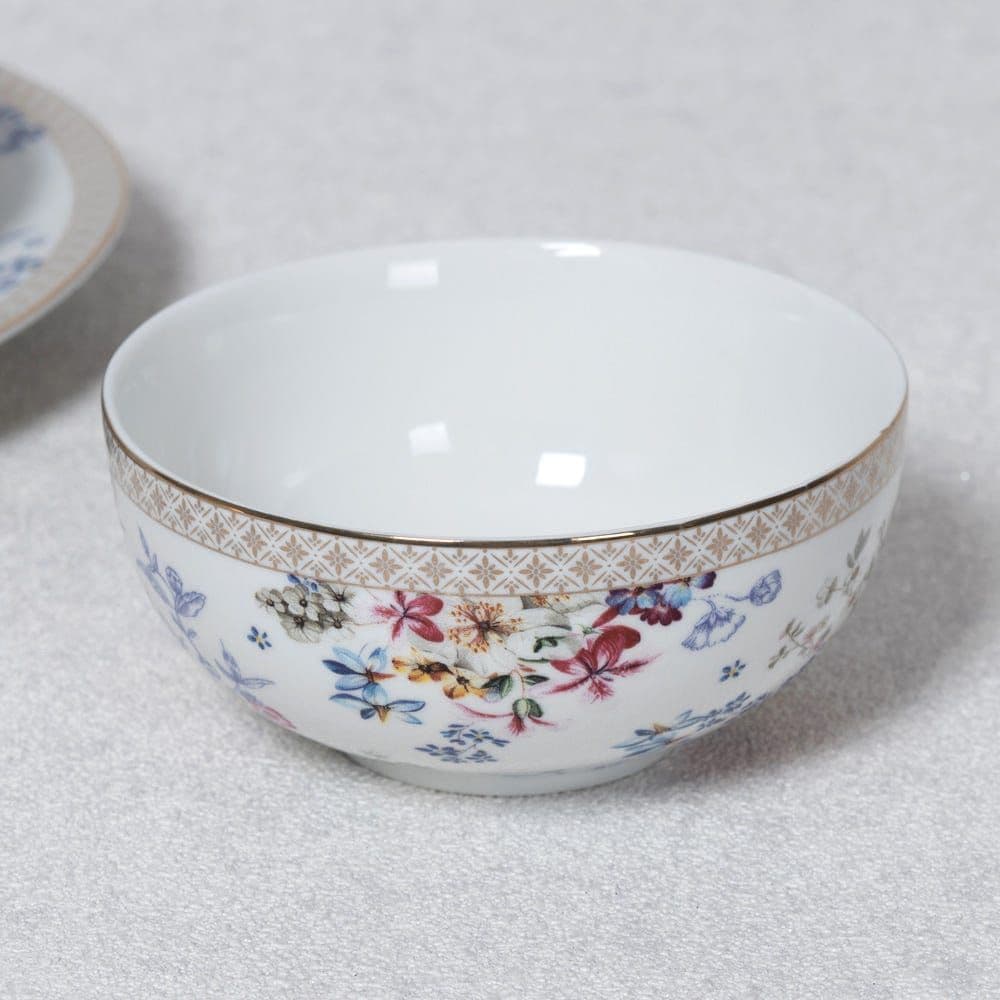 Royal Garden Porcelain Bowl, Multicolour - 12 Cm