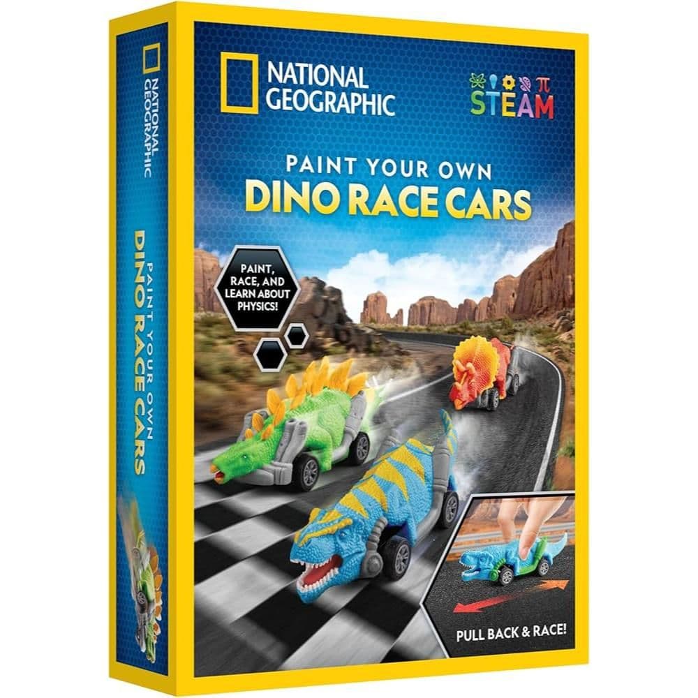 National Geographic - Paint Your Own Dino Race Cars