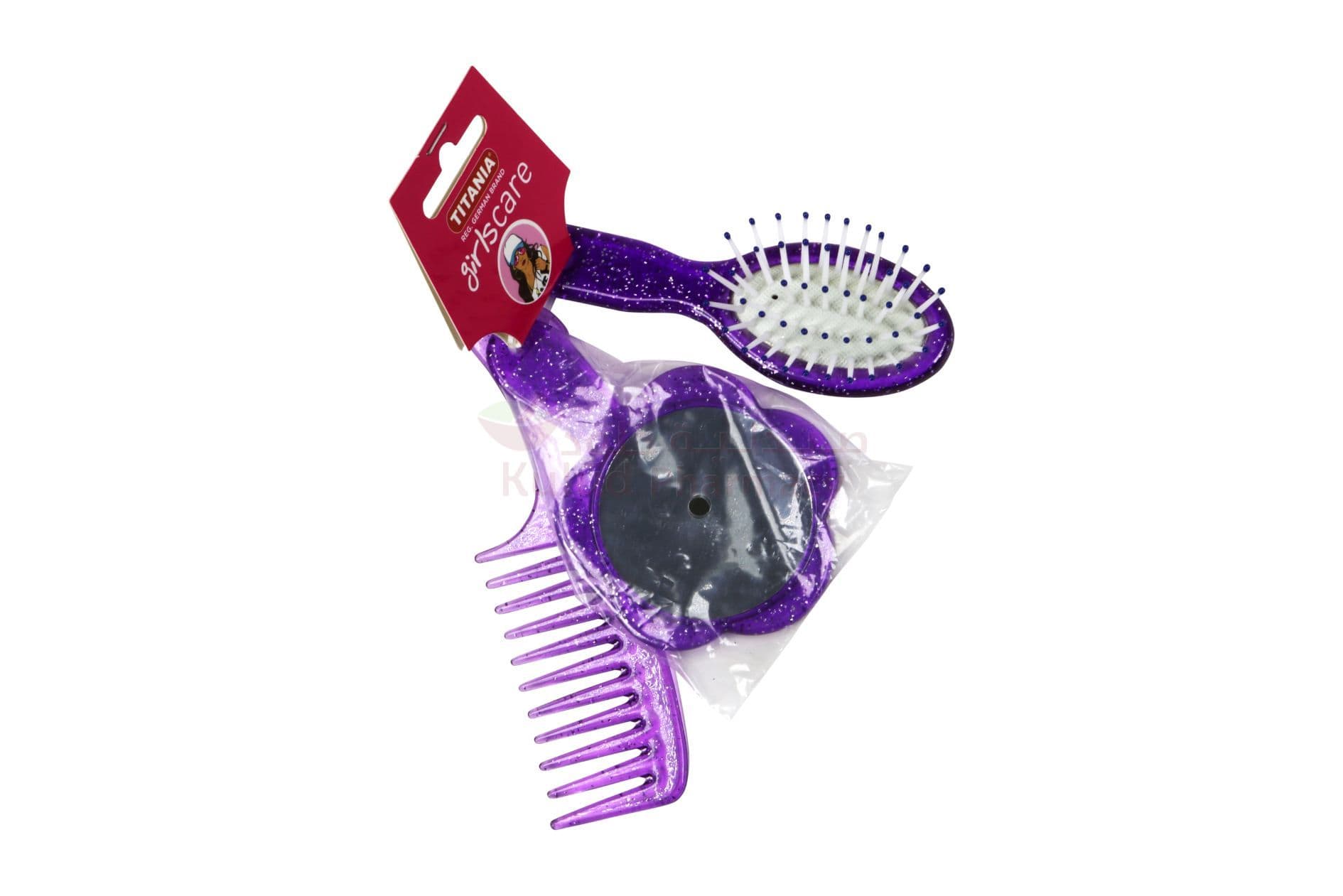 Titania Brush Comb Mirror Set  1 PC