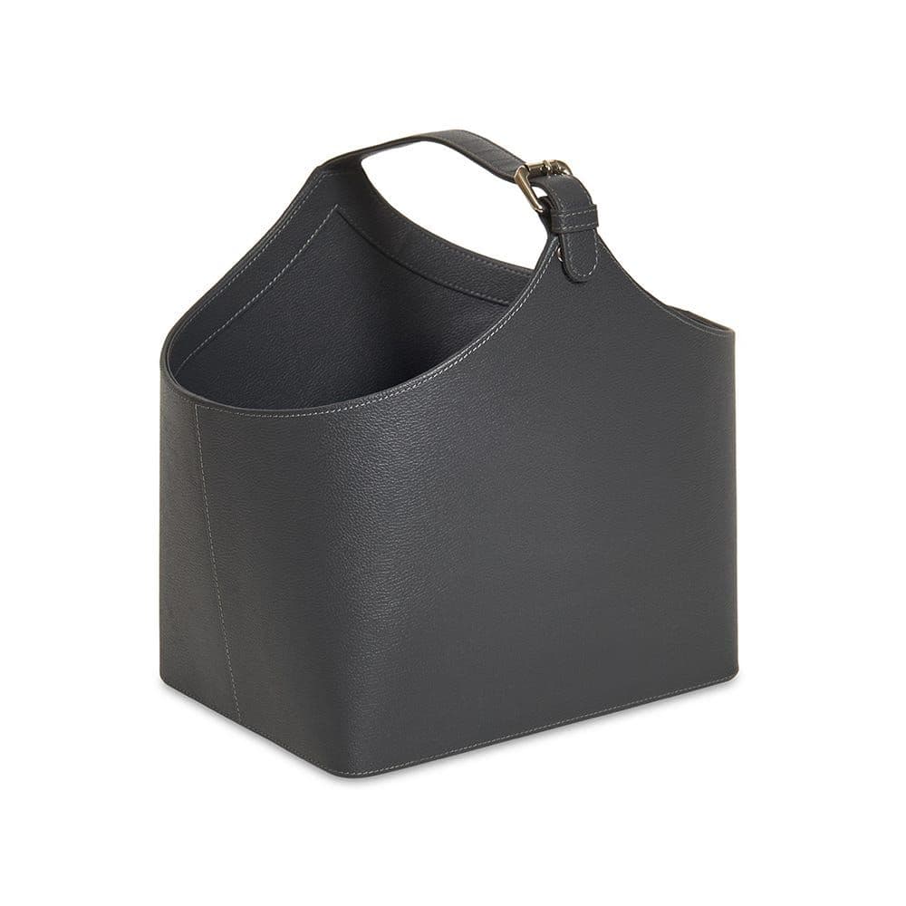 Magazine Holder, Charcoal - 28X32Cm