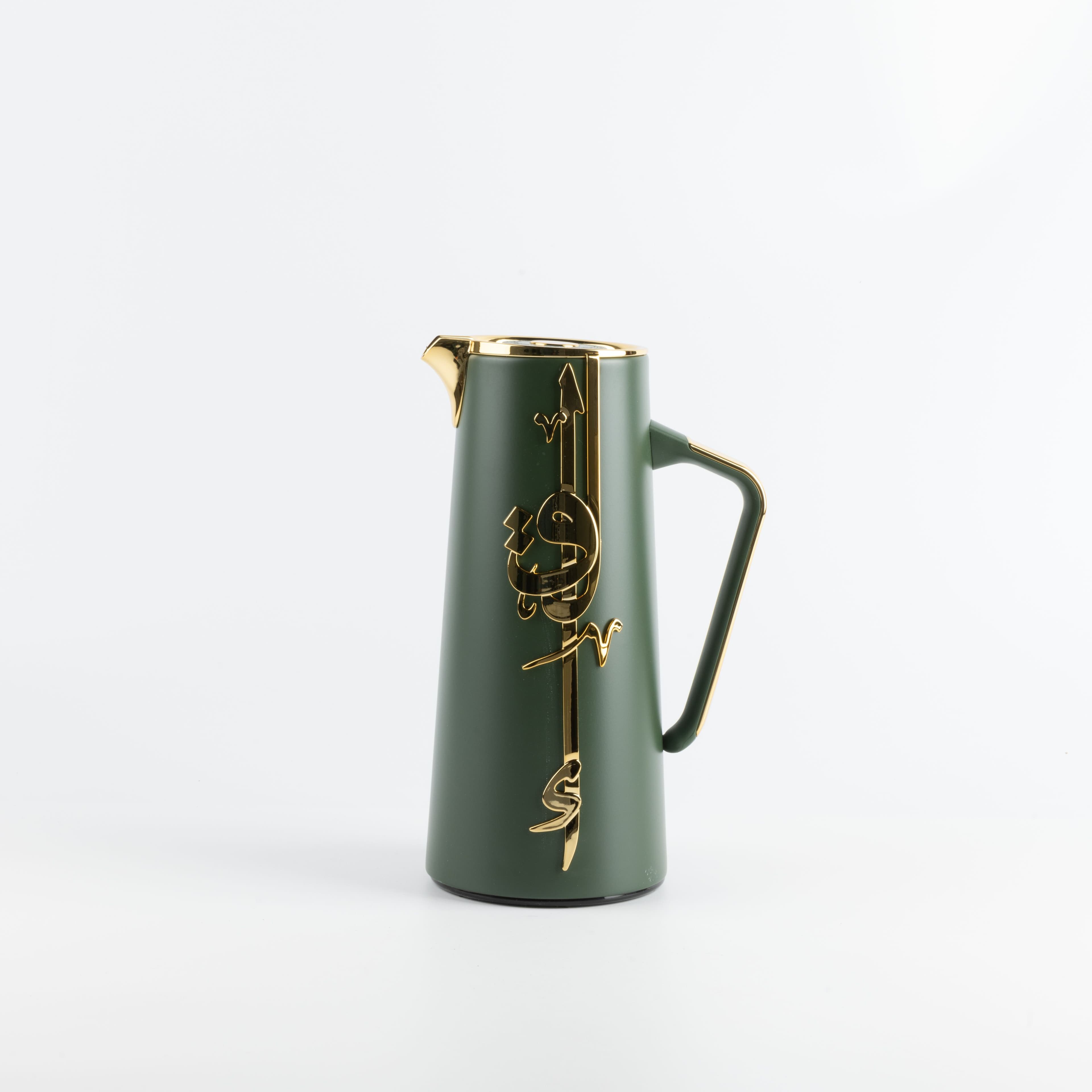 One Vacuum Flask For Tea And Coffee From Liqaa - Olive + Gold