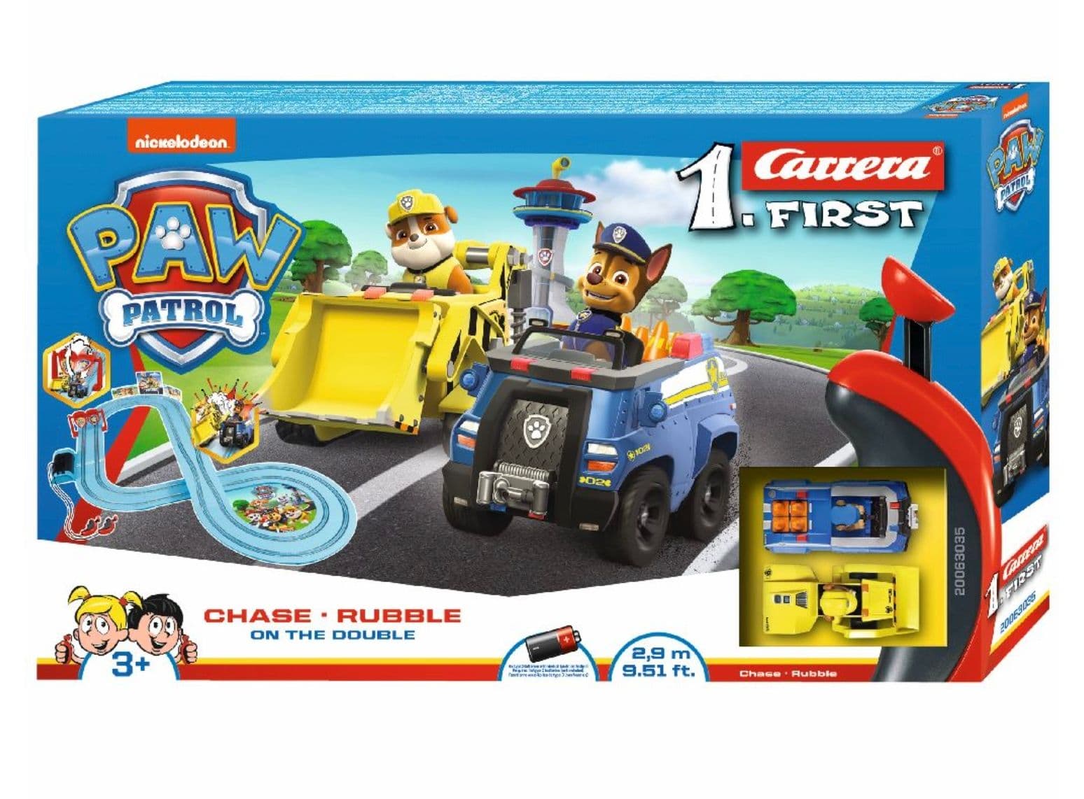 Carrera First Paw Patrol Chase Vs. Rubble On The Double Sc Track (2.9 M)