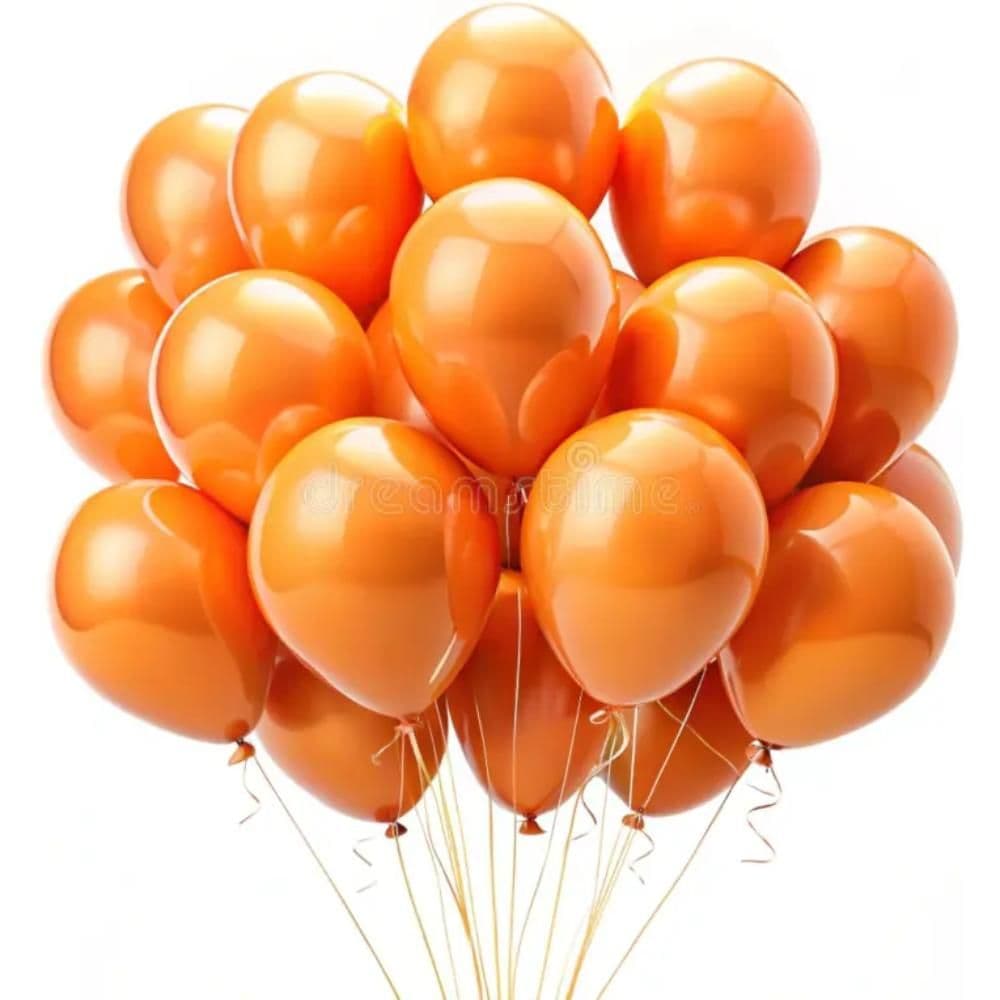 1 Pc - 12" Standard Balloon Mettalic Colors - Orange