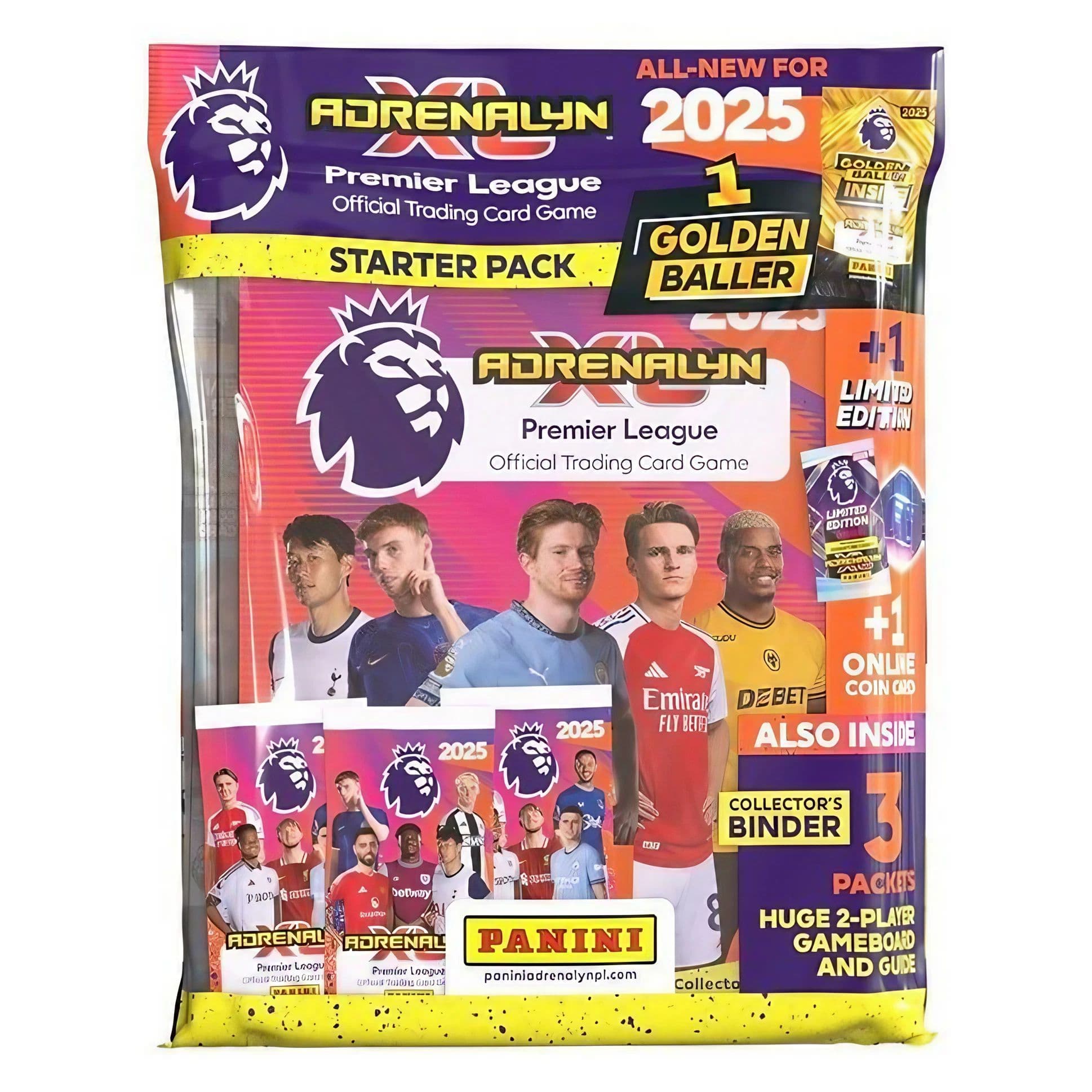 Panini Premier League 2025 Adrenalyn Xl Trading Cards Game Starter Pack (Assorted)