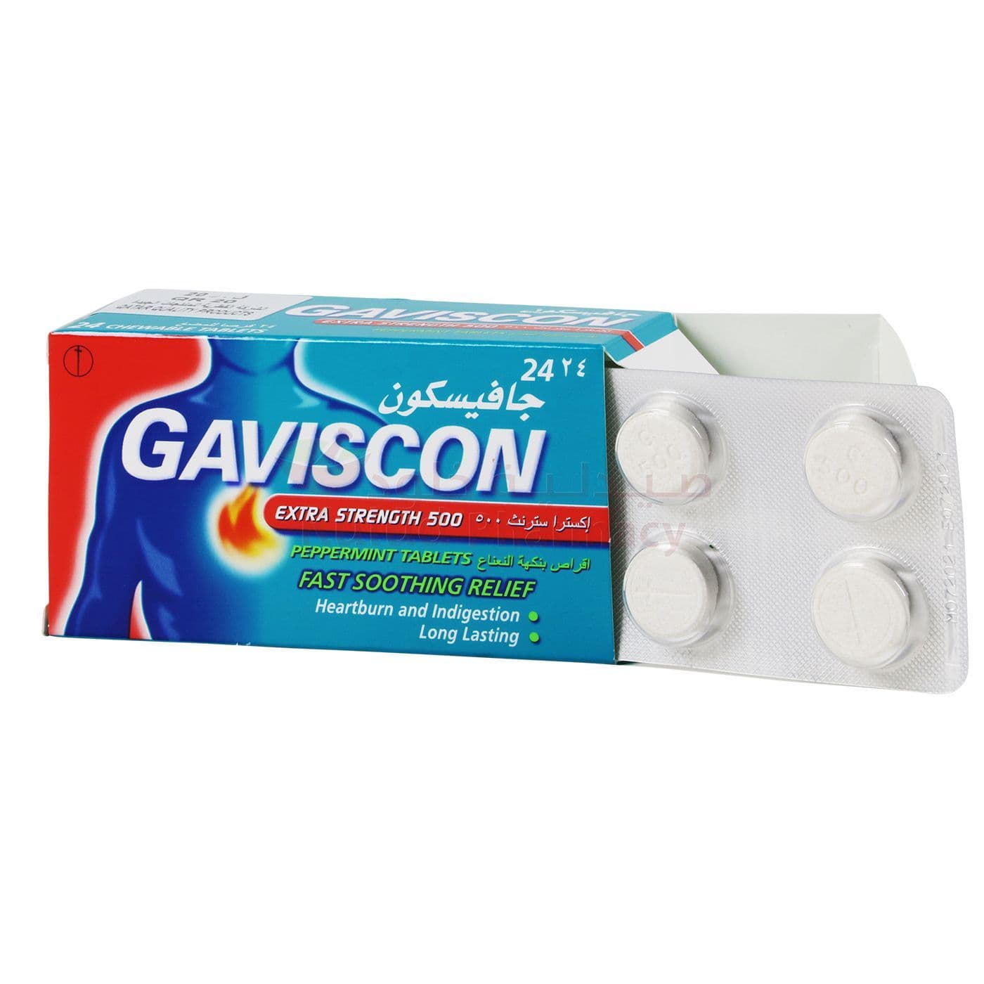 Gaviscon Chewable Tablet  24 PC
