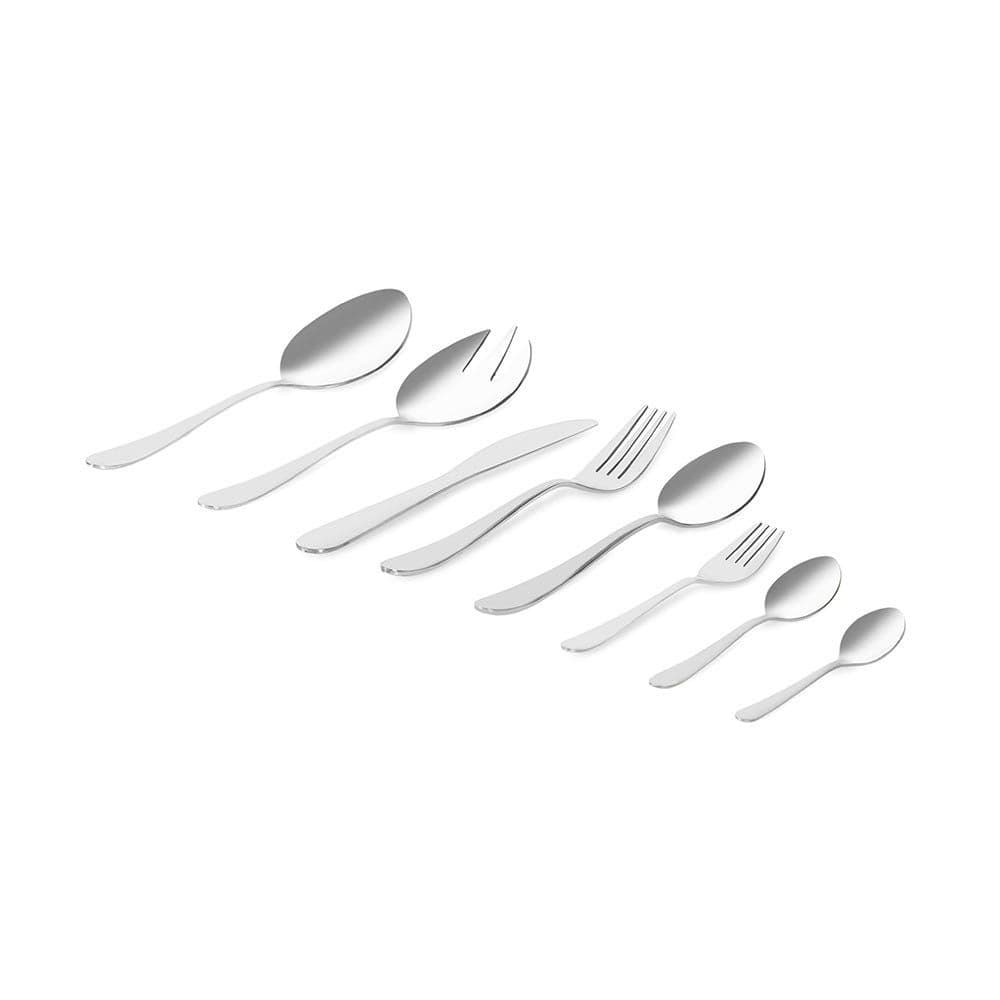 Milan 75-Piece Stainless Steel Cutlery Set, Silver