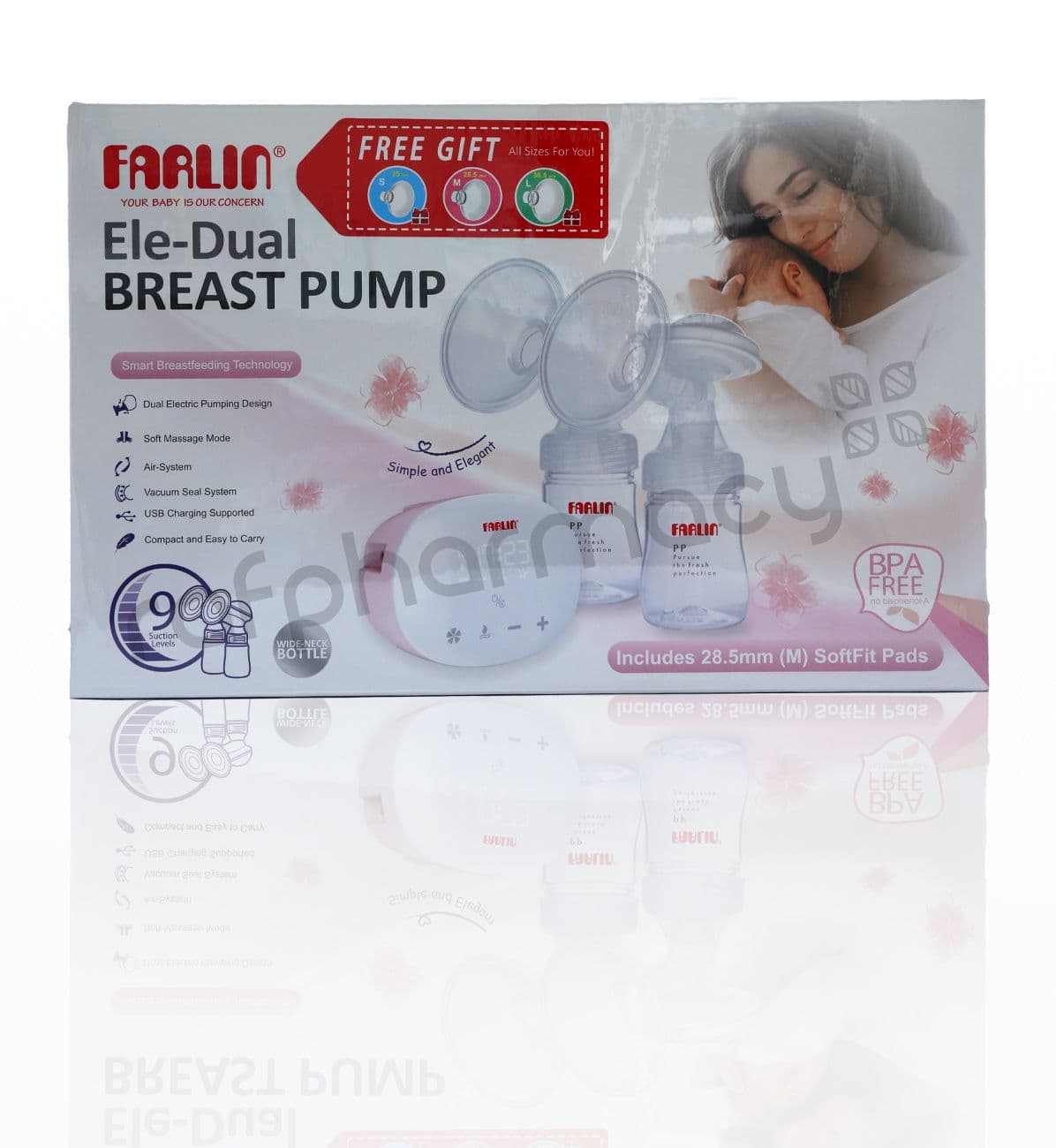 Farlin Ele-Dual Electric Breast Pump AA-12018 (Item #18670)