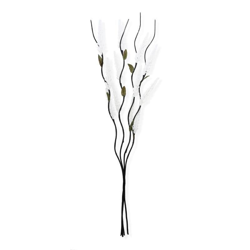 Triz Decorative Artificial Flower, White - 1M