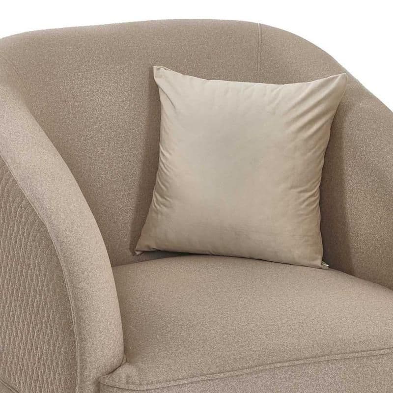 Velvet Cushion Cover, Medium Beige - 45X45Cm