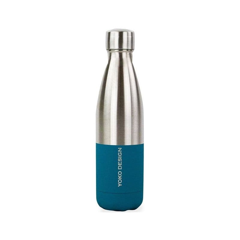 Bouteille "Duo" 500 Ml Vert Canard Et Inox / 8169