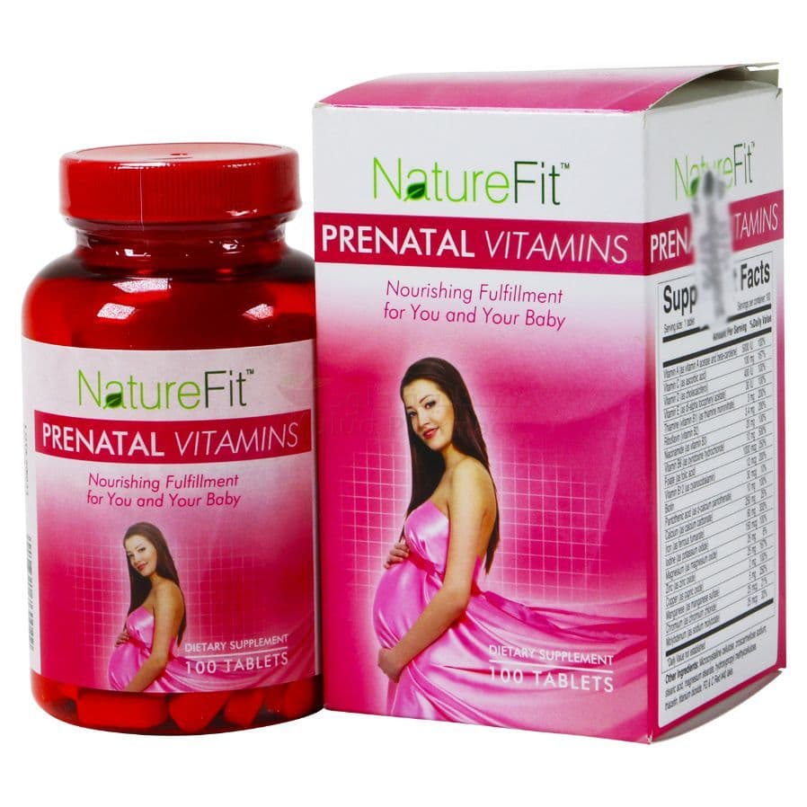 Naturefit Prenatal Vitamins Tablet Mg 100 PC