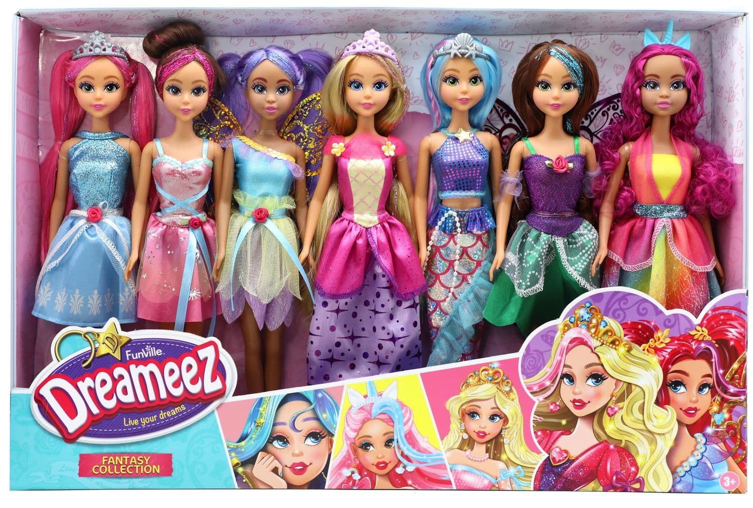 Dreameez 7-Packs Fantasy Dolls