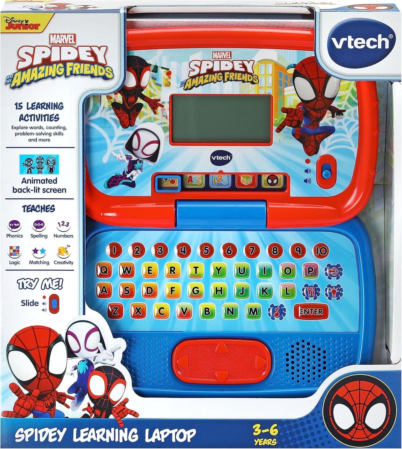 Vtech Marvel Spidey & His Amazing Friends Learning Laptop
