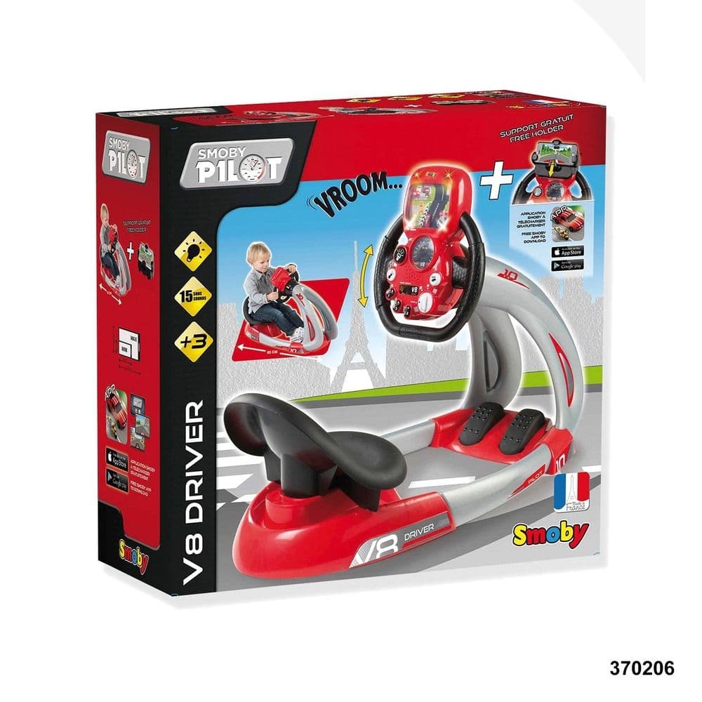 Smoby- Pilot V8 Driver + Holder