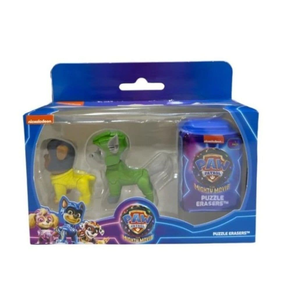 Nickelodeon Paw Patrol The Mighty Movie 3D Puzzle Erasers 3 Pack Window Box