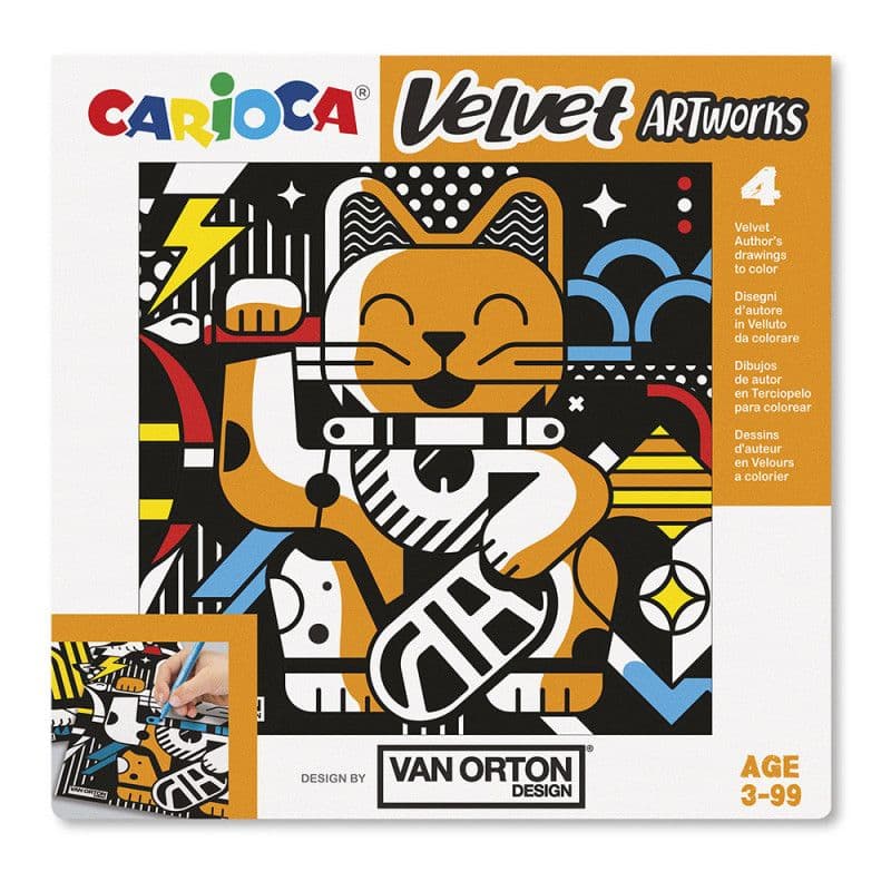 Carioca Velvet Artworks Van Orton Design 4Pcs