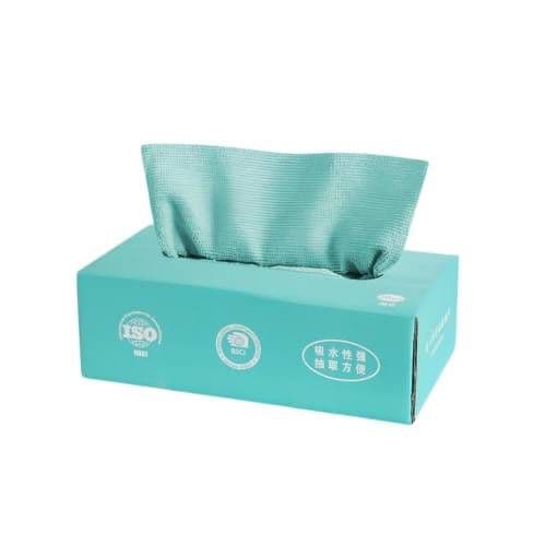 20Pcs/Box Reusable Microfiber Cloth Water Oil Absorbent Dish Cloth Towel-Blue