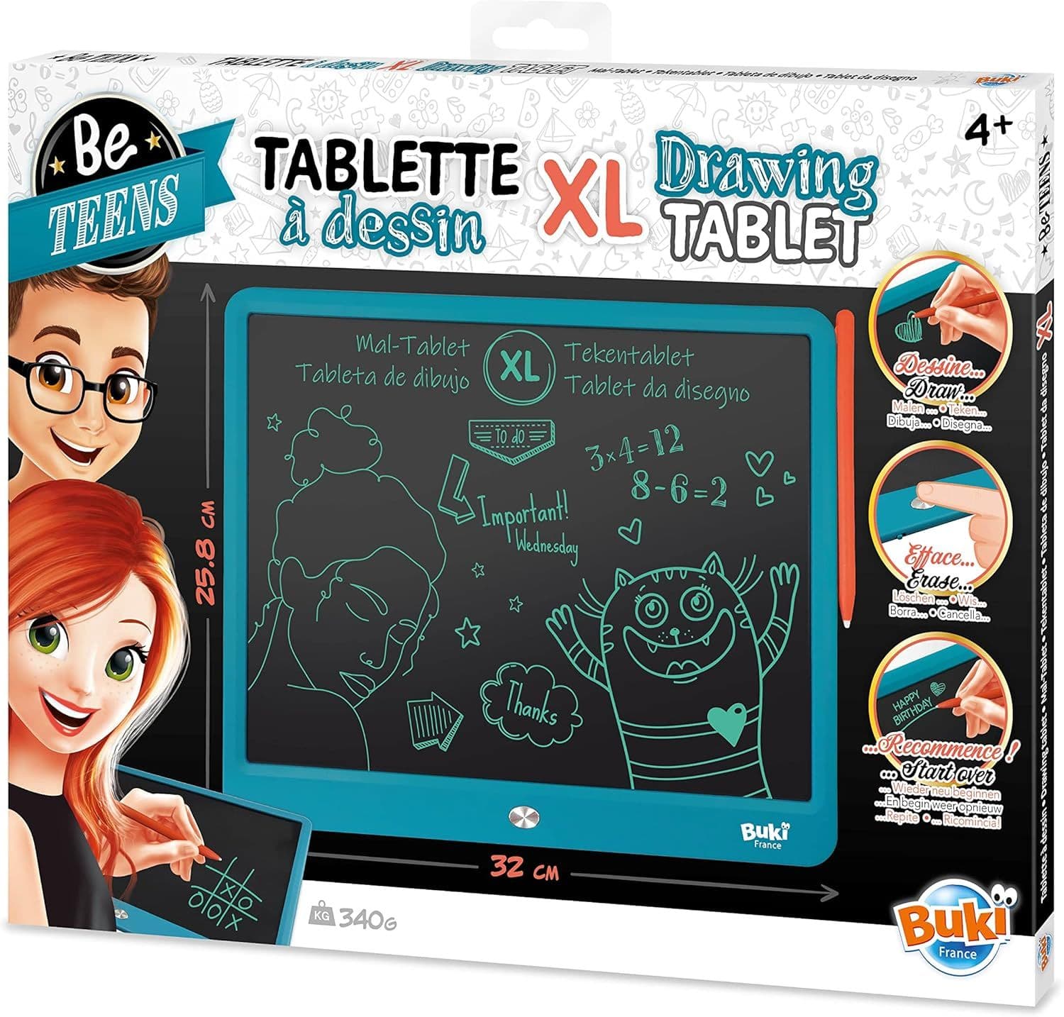 Buki France Be Teens Xl Drawing Tablet (32 X 25.8 Cm)