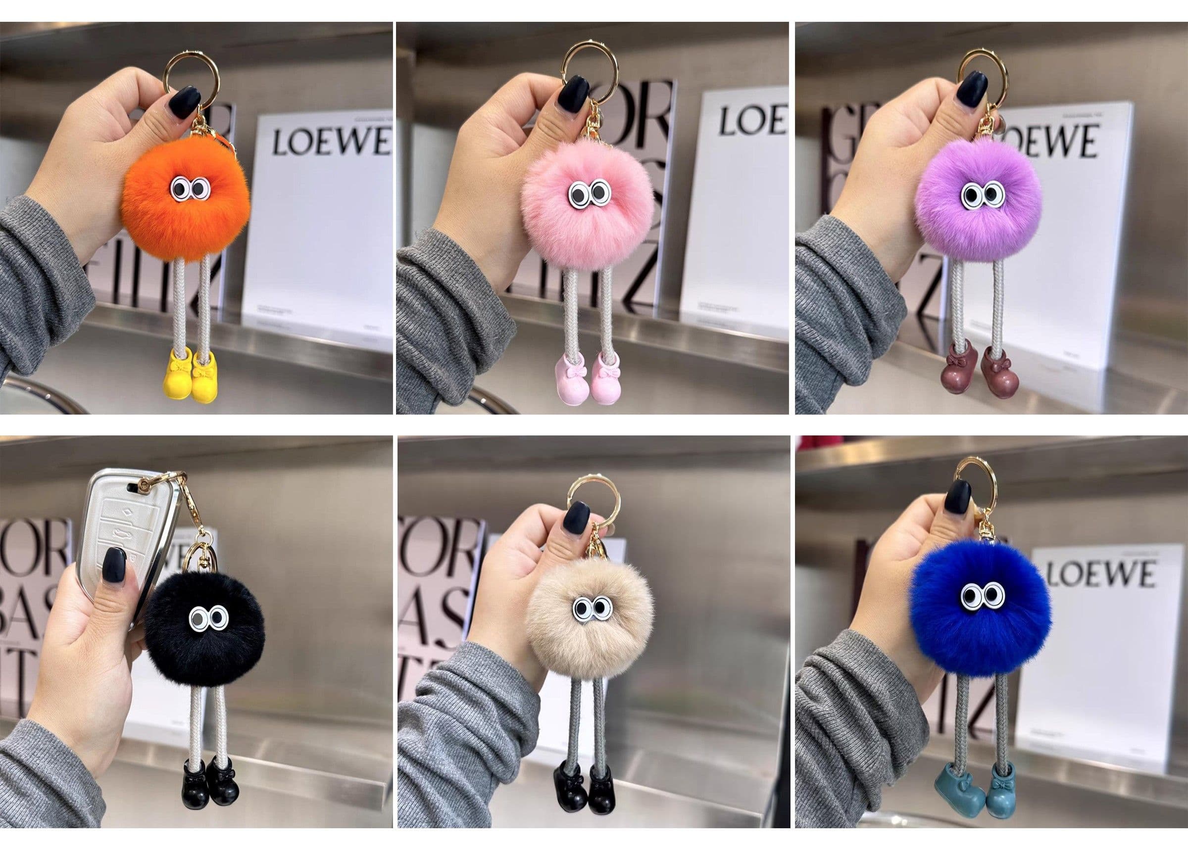 Long-Legged Dust Bunny Bag Pendant