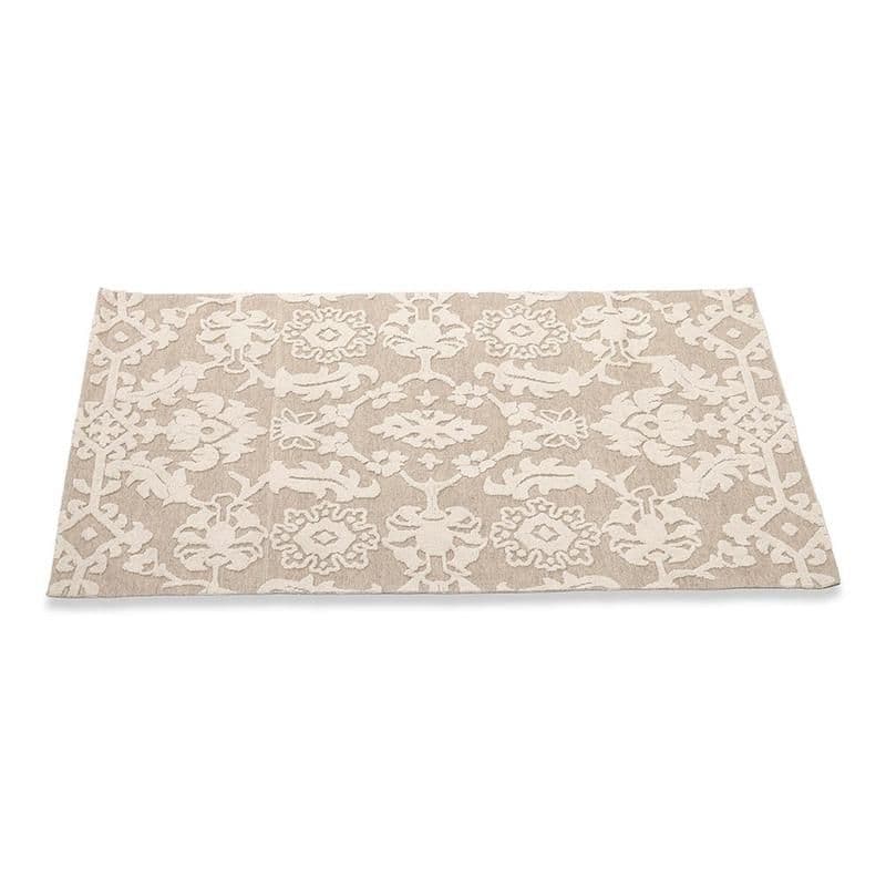 Islie Circular Knitted Rug, Beige & White - Medium, 200X300Cm