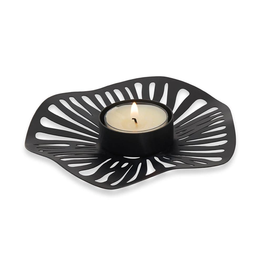 Werna Candle Holder, Black - 13X13Cm